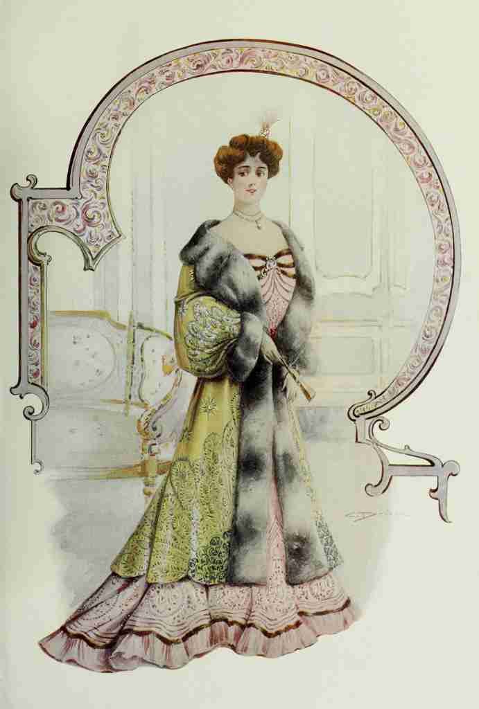 Latest Paris Fashions 1877 Manteau de Theatre A4 Photo Print