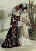 Latest Paris Fashions 1877 Robes for Monte Carlo A4 Photo Print