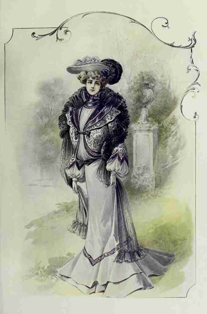 Latest Paris Fashions 1877 Toilette DAutomne A4 Photo Print