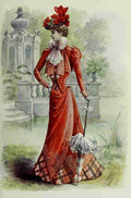 Latest Paris Fashions 1877 Toilette de Printemps A4 Photo Print