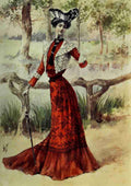 Latest Paris Fashions 1877 Toilette de Visite pour les Premiers Jours dAutomne A4 Photo Print