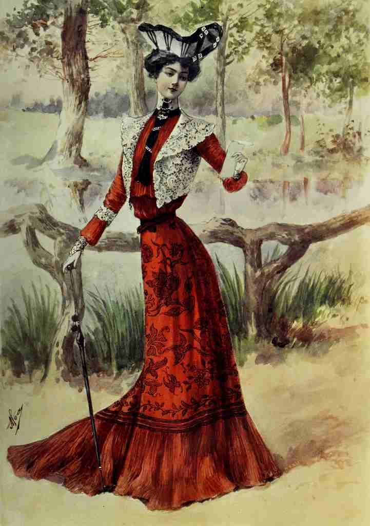 Latest Paris Fashions 1877 Toilette de Visite pour les Premiers Jours dAutomne A4 Photo Print