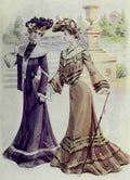 Latest Paris Fashions 1877 Toilettes DAutomne A4 Photo Print