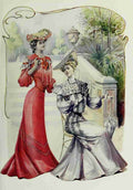 Latest Paris Fashions 1877 Toilettes de Grand Prix 2 A4 Photo Print