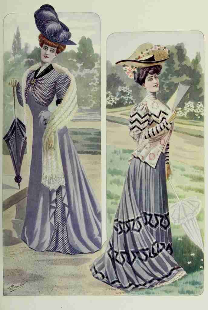 Latest Paris Fashions 1877 Toilettes de Printemps 1 A4 Photo Print