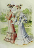 Latest Paris Fashions 1877 Toilettes de Printemps 2 A4 Photo Print