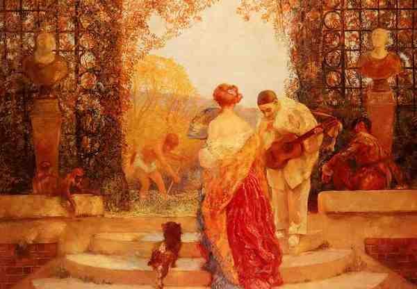 Latouche Gaston De La Salutation De Pierrot A4 Photo Print