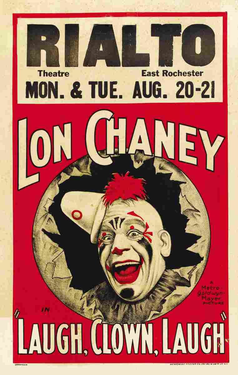 Laugh Clown Laugh 03  film star poster A4 Photo Print