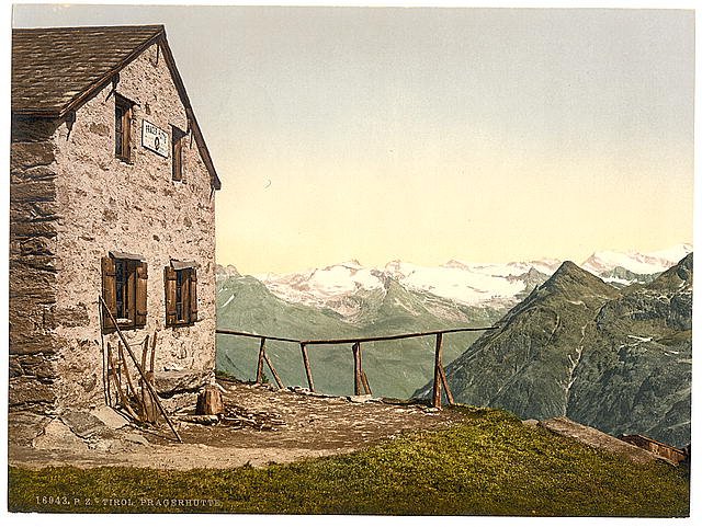 Laugkofigruppe  Pragerhutte Tyrol Vintage A4 Photo Print