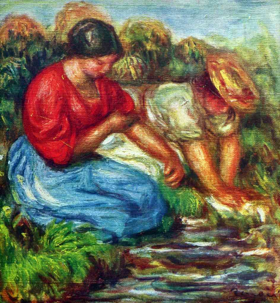 Laundresses 1 Renoir A4 Photo Print