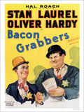 Laurel And Hardy Bacon Grabbers Comedy Movie Poster 1929 Vintage Retro Advert P