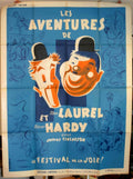 Laurel Hardy Aventure Vintage Retro Advert Poster A4 Photo Print