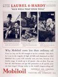 Laurel Hardy Mobiloil Vintage Retro Advert Ads A4 Photo Print