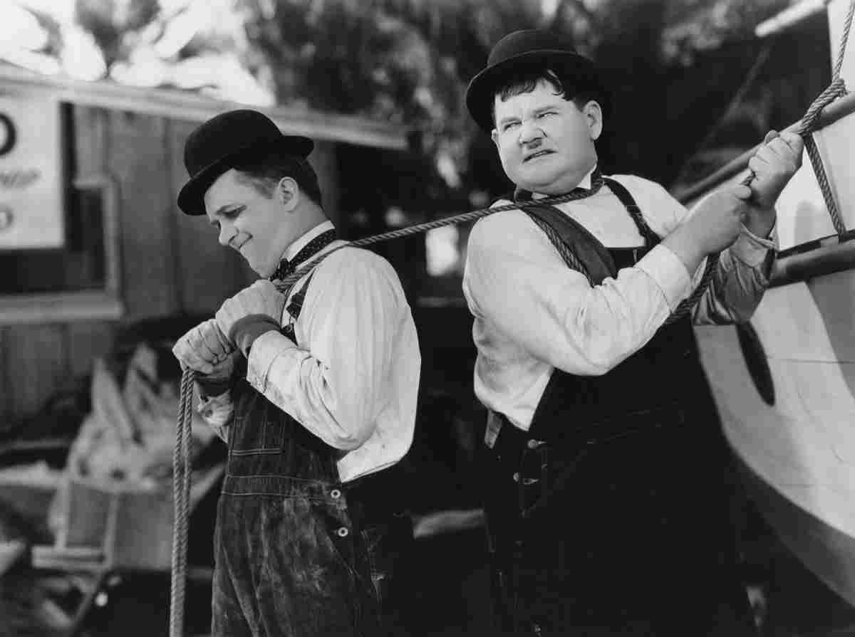 Laurel & Hardy Towed in a Hole 2 film star poster A4 Photo Print