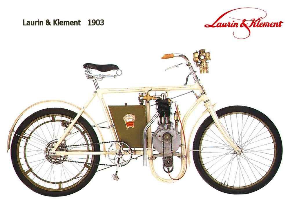 Laurin Klement 1903 motorbike A4 Photo Print
