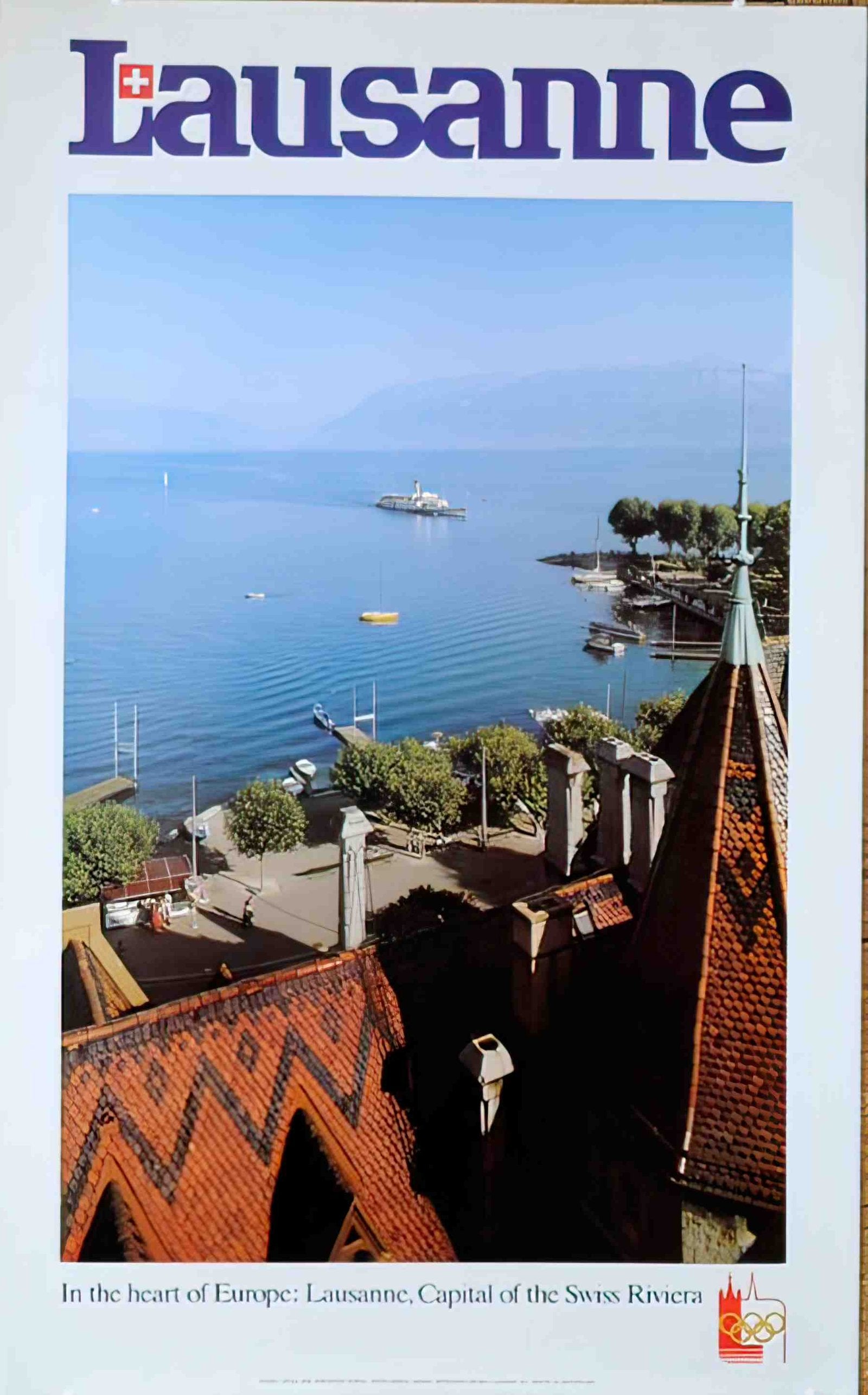 Lausanne2 Advert A4 Photo Print