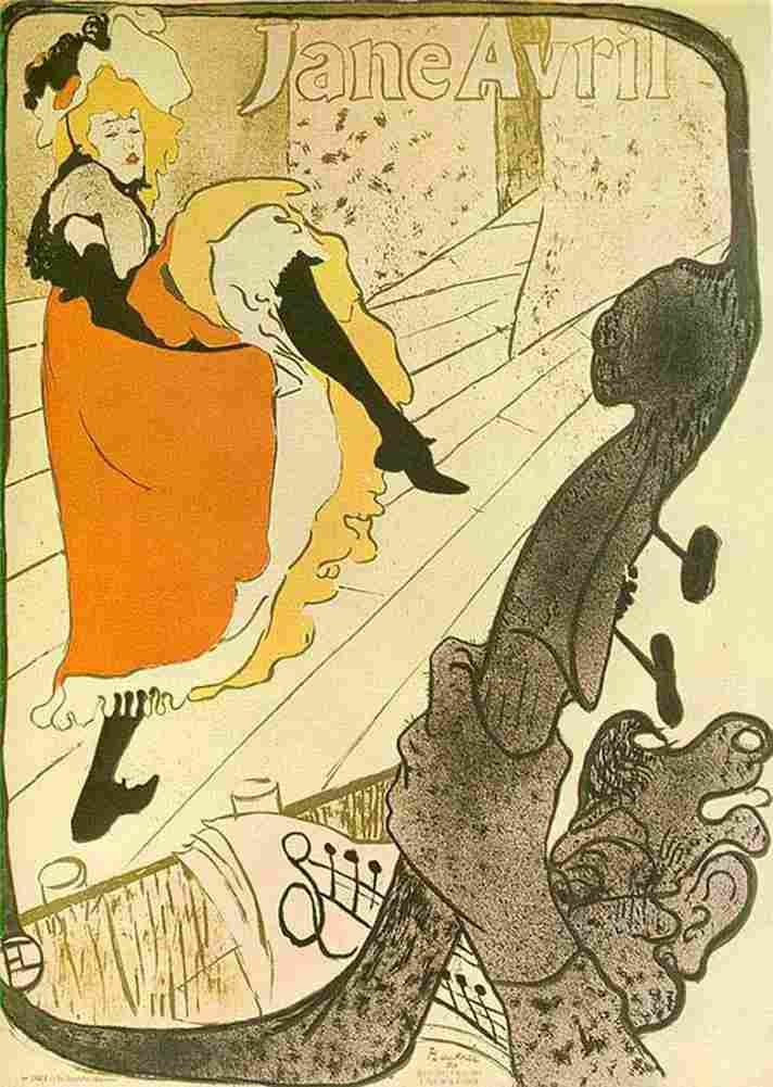 Lautrec Jane Avril Art A4 Photo Print