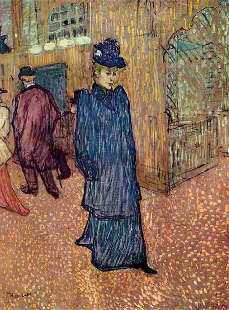 Lautrec Jane Avril Leaving the Moulin Rouge Art A4 Photo Print