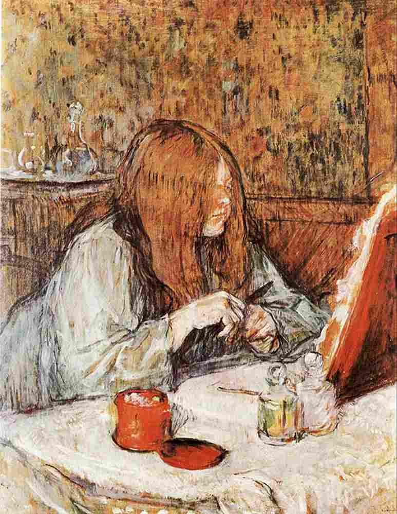 Lautrec Madame Poupoule Dressing Art A4 Photo Print