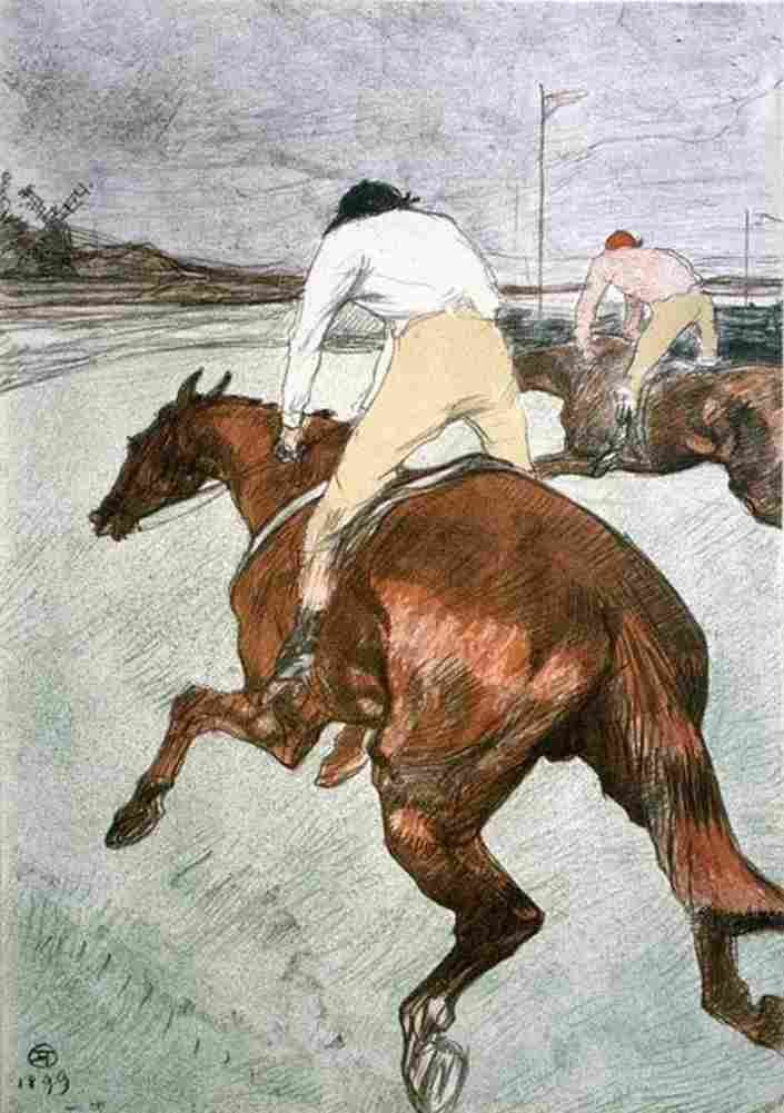 Lautrec The Jockey Art A4 Photo Print
