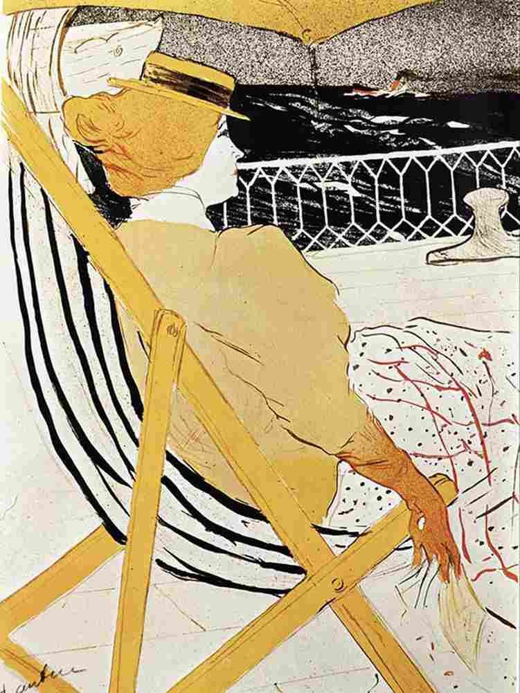 Lautrec The Passenger in Cabin 54 Art A4 Photo Print