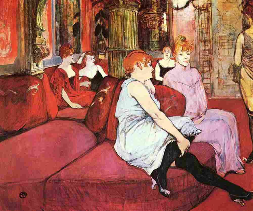 Lautrec The Salon in the Rue des Moulins Art A4 Photo Print