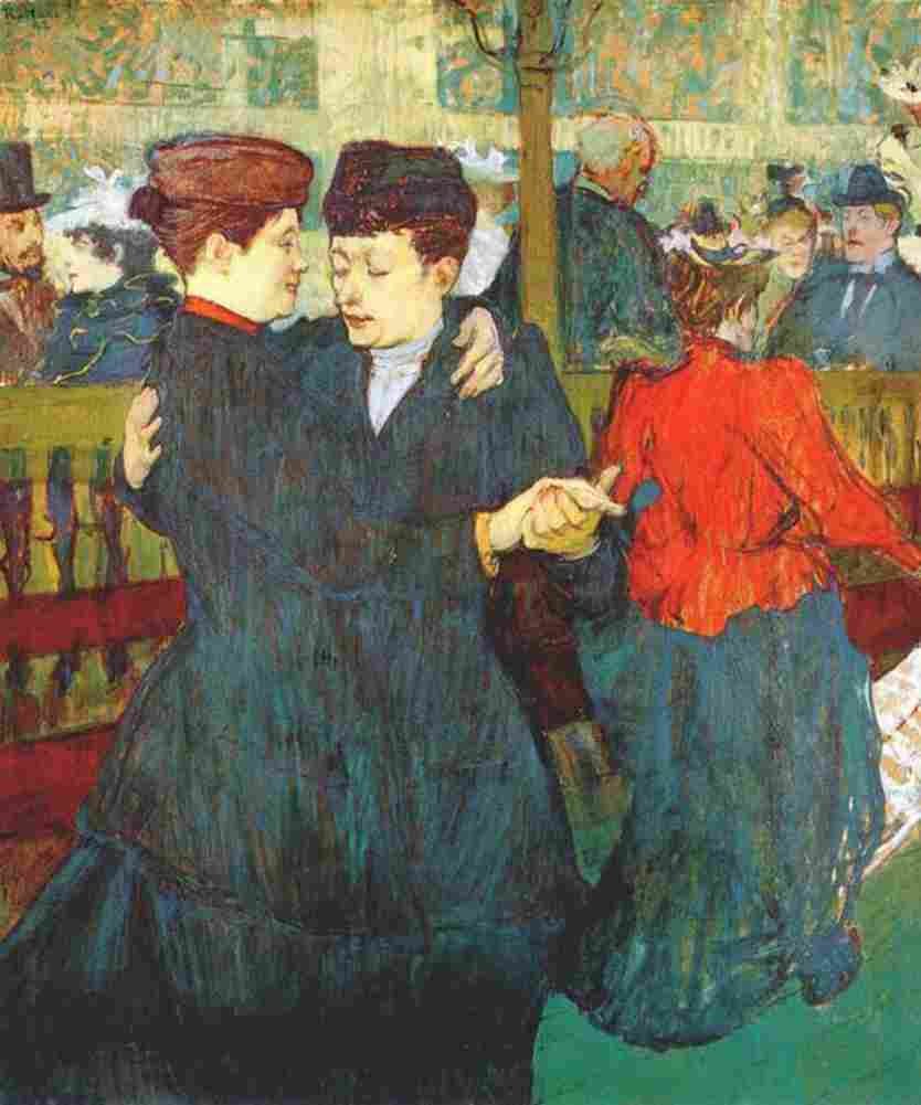 Lautrec Two Women Waltzing Art A4 Photo Print
