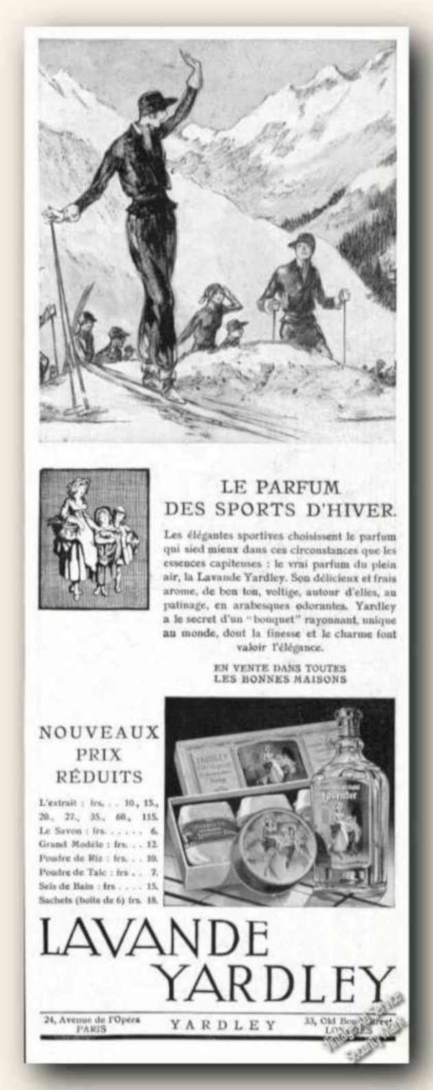 Lavender Yardley Winter Vintage Retro Advert Ads A4 Photo Print