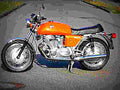 Laverda 600 SFC (reduced effect) 1988 2 motorbike A4 Photo Print