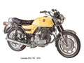 Laverda GTL750 1974 motorbike A4 Photo Print