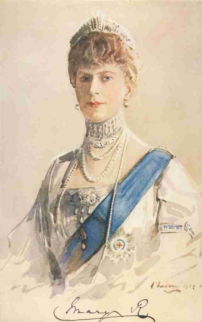 Lavery J 1856 1941 King Alberts Book 1914 Queen Mary A4 Photo Print