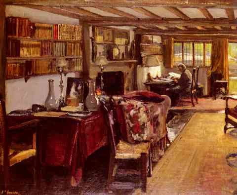 Lavery Sir John A Writing Room At The Wharf A4 Photo Print