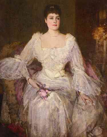 Lavery Sir John Portrait Of Lady Lyle A4 Photo Print