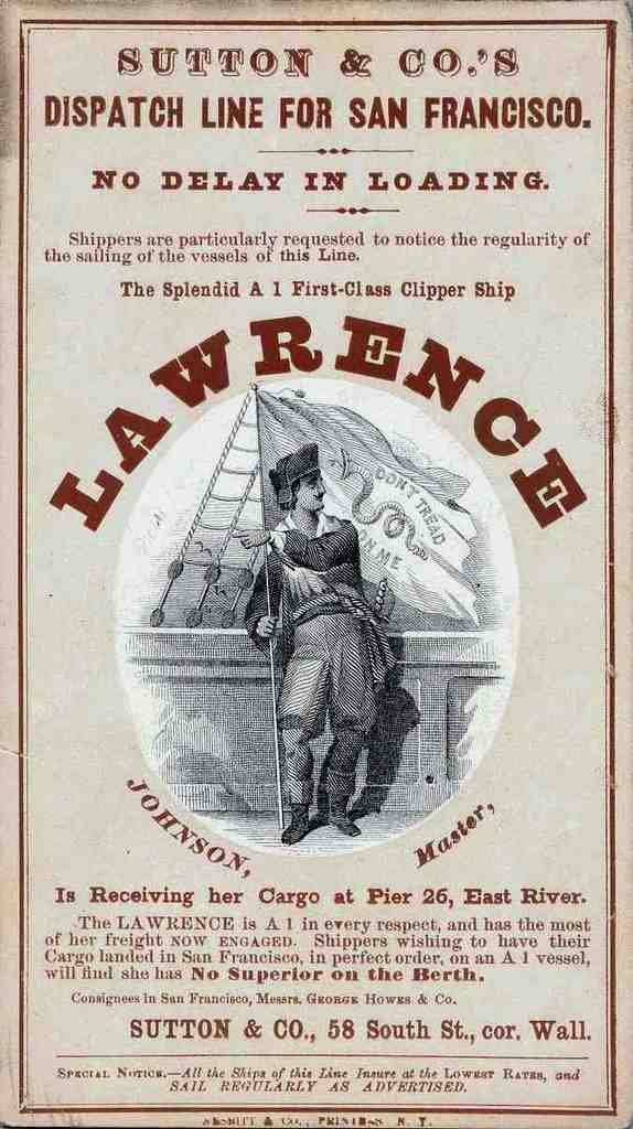 Lawrence Clipper Advert Vintage A4 Photo Print