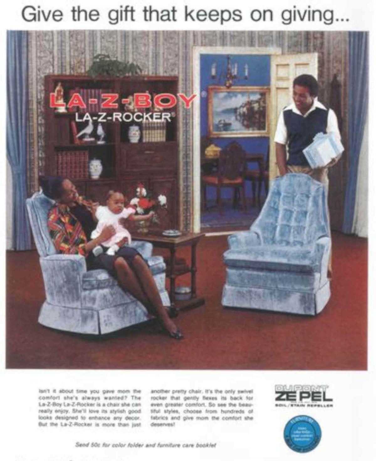 Lazy Rockers Family Vintage Retro Advert Poster A4 Photo Print