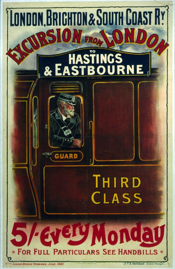Lbsc Third Class Advert A4 Photo Print