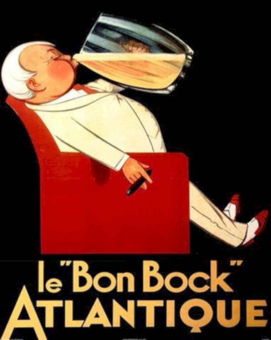 Le Bon Bock Vintage Retro Advert Ads A4 Photo Print