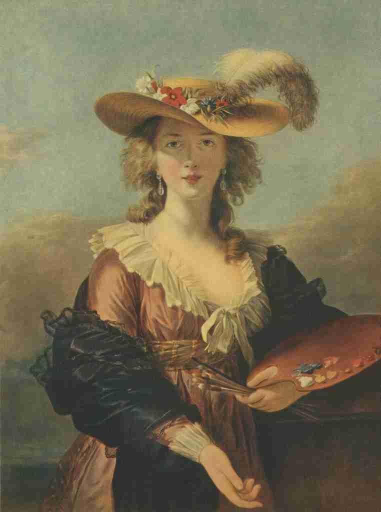 Le Brun Le Vigee 1913 Portrait of the Artist A4 Photo Print