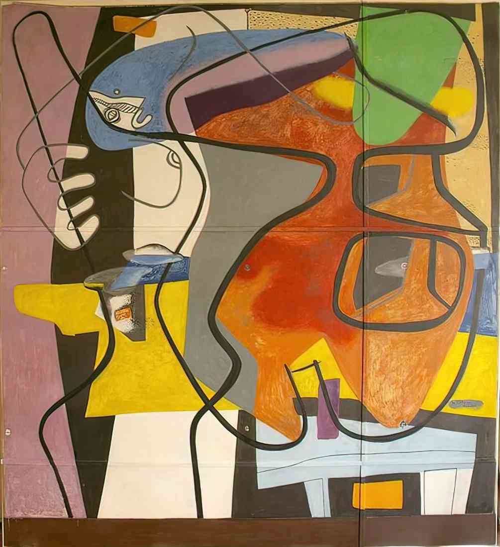 Le Corbusier peinture murale 35 A4 Photo Print