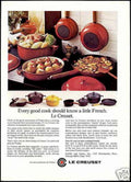 Le Creuset Cookware Vintage Retro Advert Ads A4 Photo Print