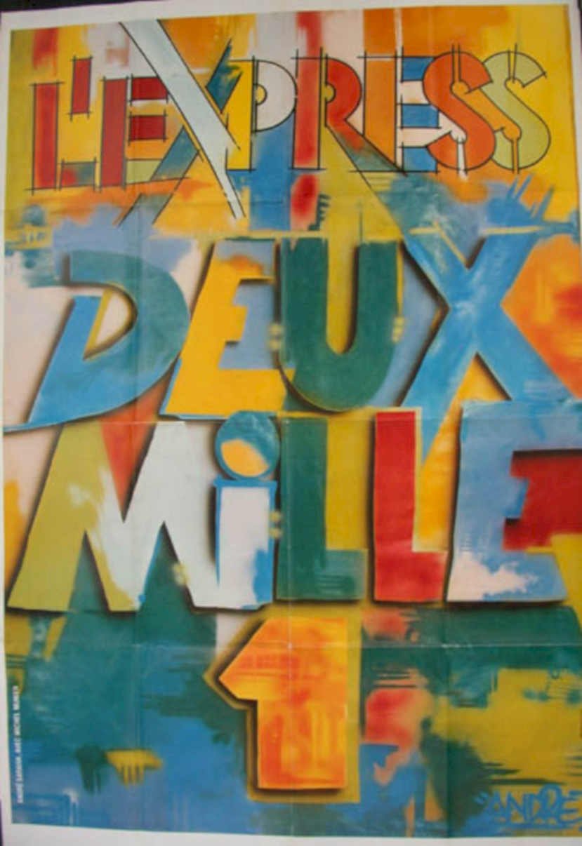 Le Express Two Vintage Retro Advert Ads A4 Photo Print