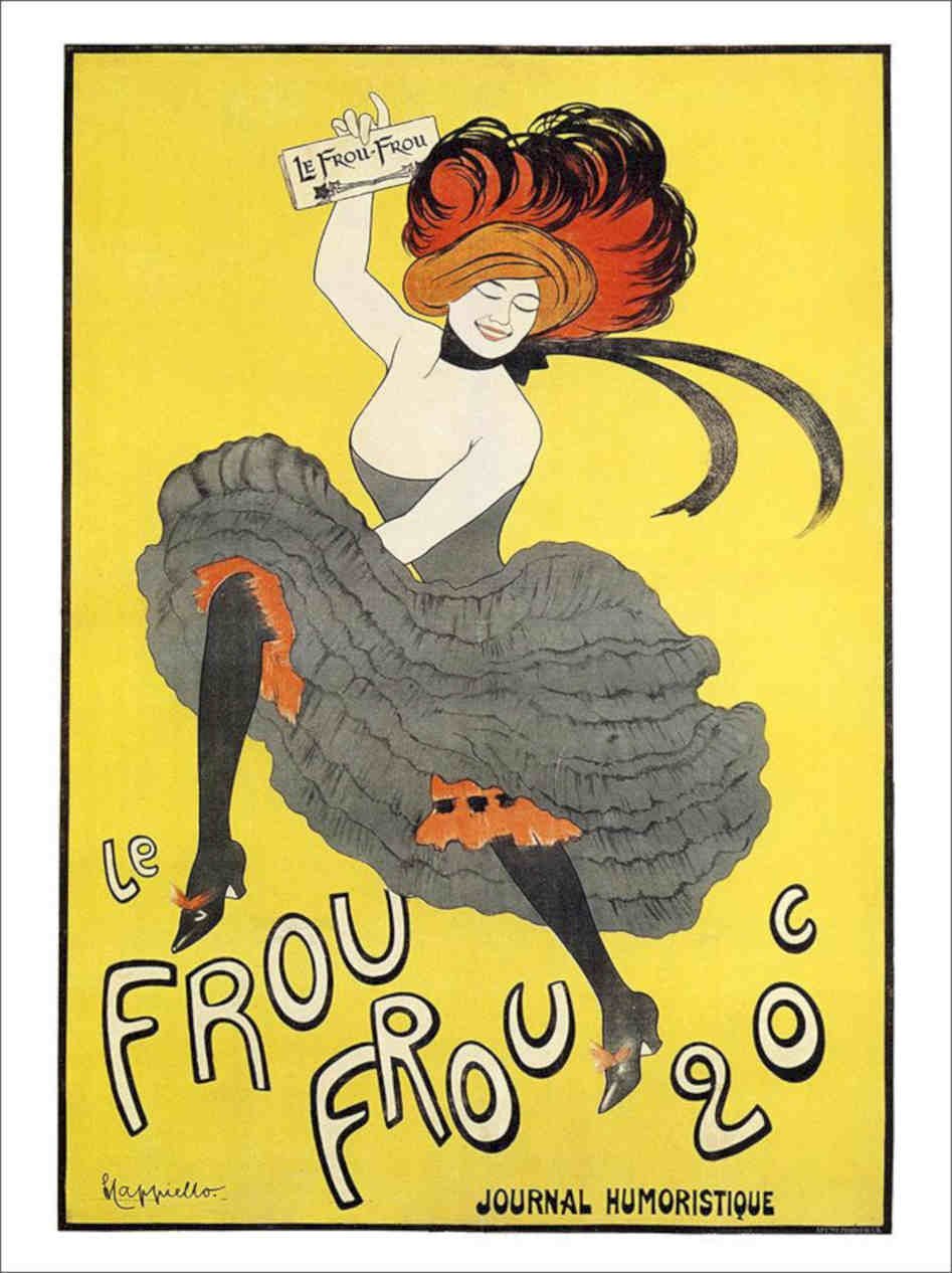 Le Frou Frou Cappiello Vintage Retro Advert Poster A4 Photo Print