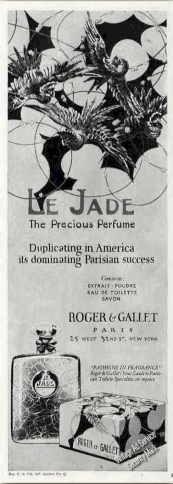 Le Jade Perfume 2 Vintage Retro Advert Ads A4 Photo Print