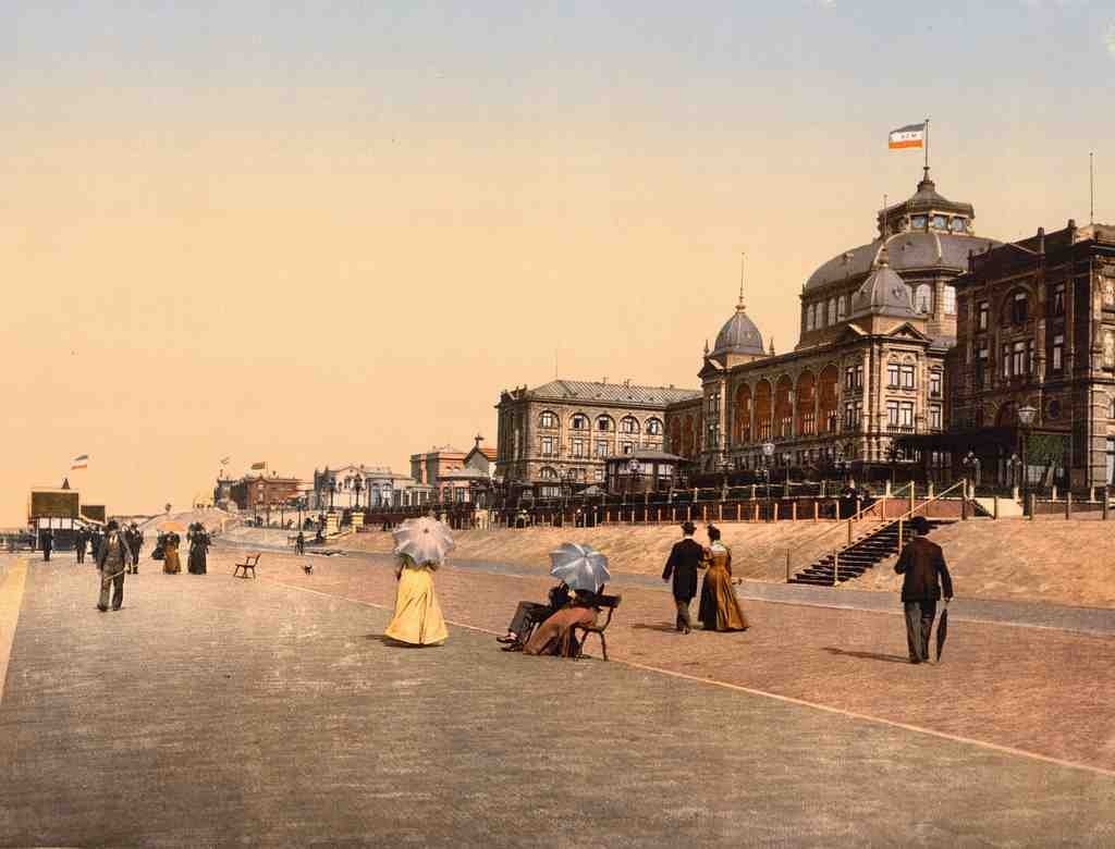 Le Kursaal And Hotels Scheveningen Holland Vintage A4 Photo Print