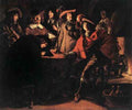 Le Nain Louis Smokers In An Interior  A4 Photo Print
