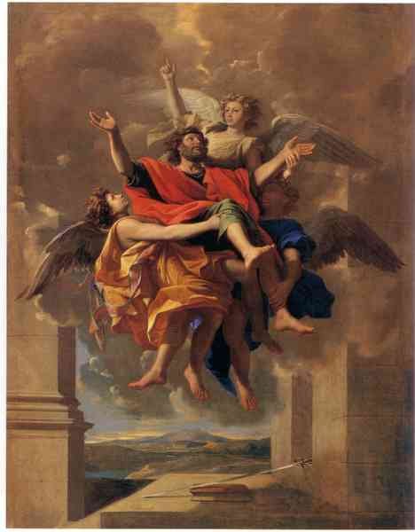 Le Ravissement de Saint Paul 1650 by Poussin Impressionism A4 Photo Print
