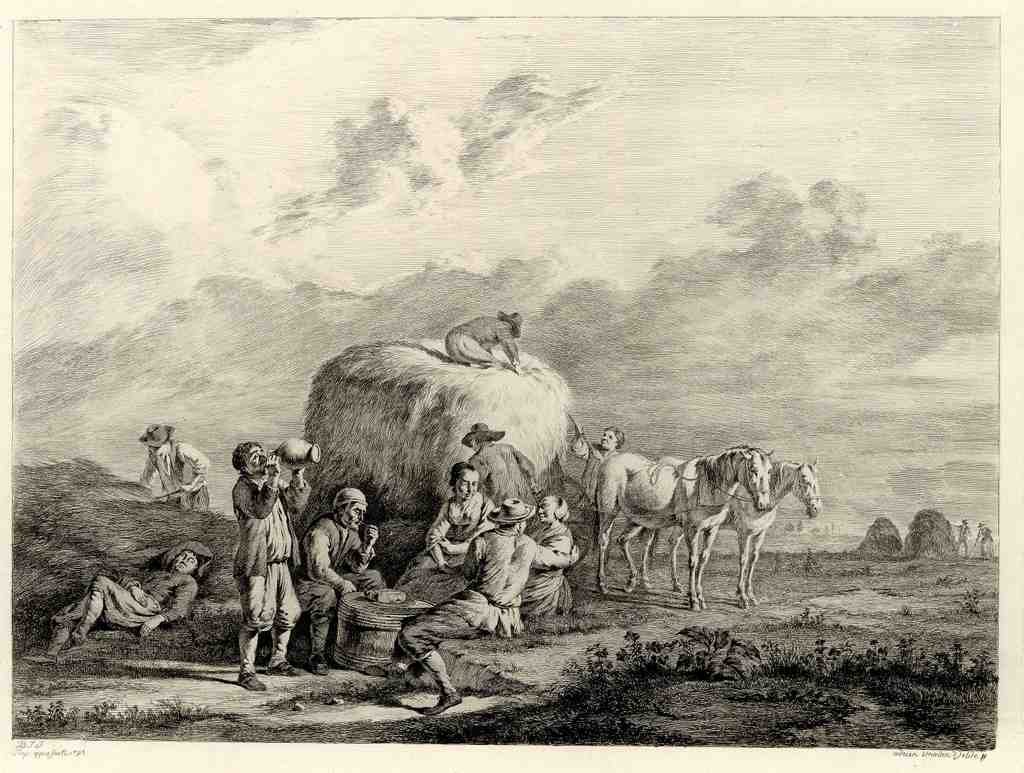 Le Repos Des Faucheurs 18thc Vintage A4 Photo Print