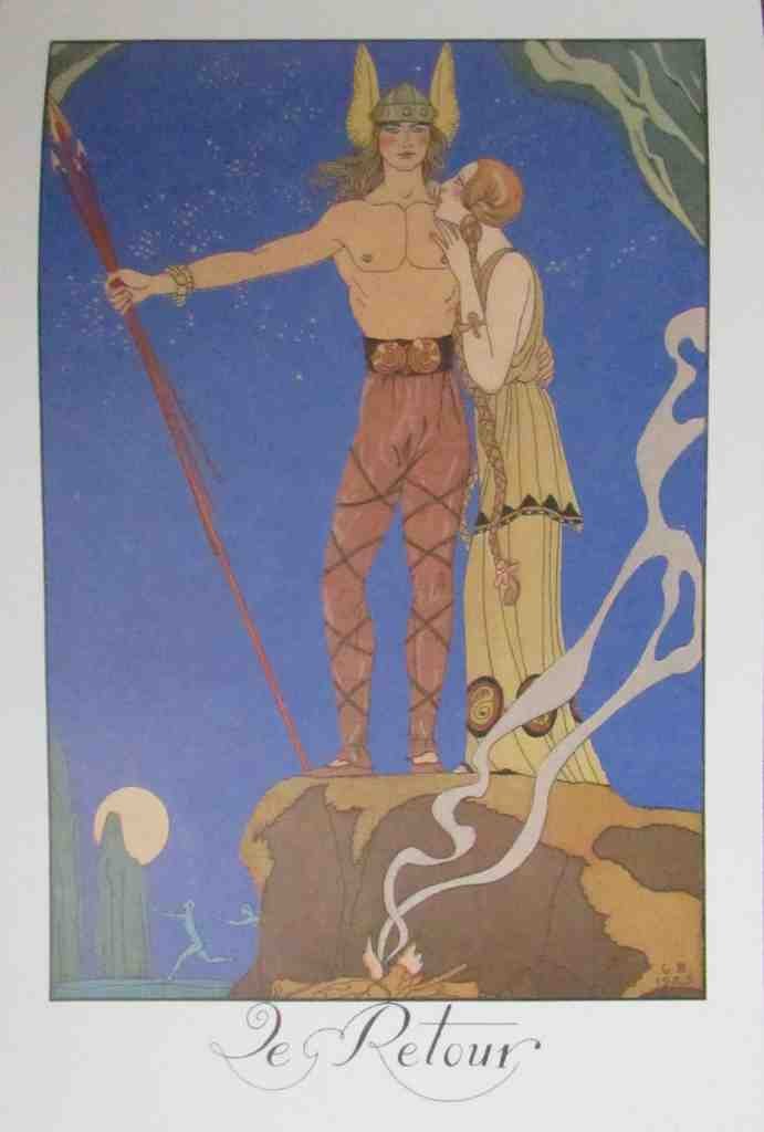 Le Retour The Return 18 George Barbier A4 Photo Print