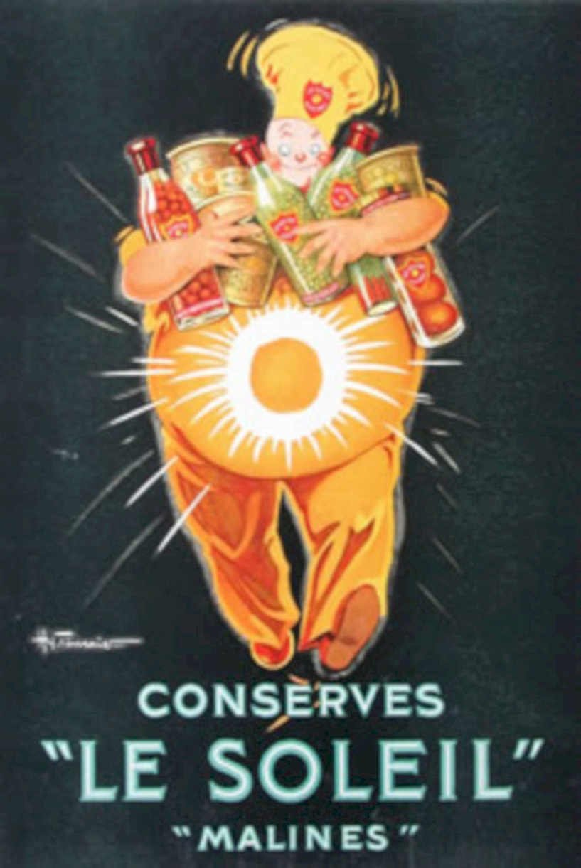 Le Soleil Malines Vintage Retro Advert Poster A4 Photo Print