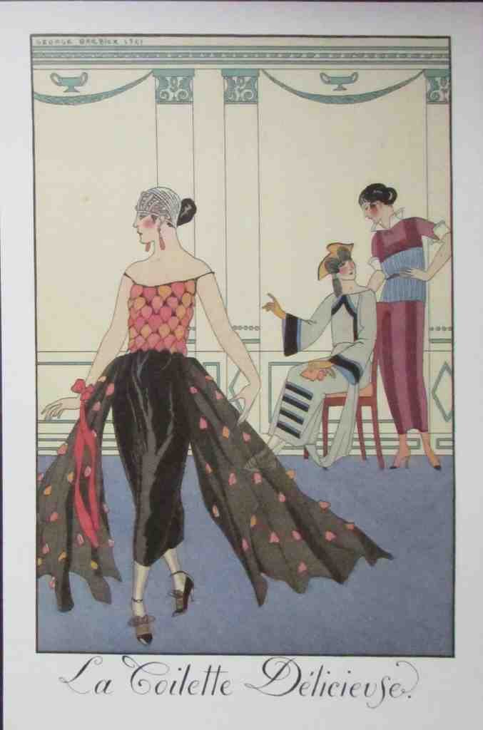 Le Toilette Delicieuse The Delightful Dress 4 George Barbier A4 Photo Print